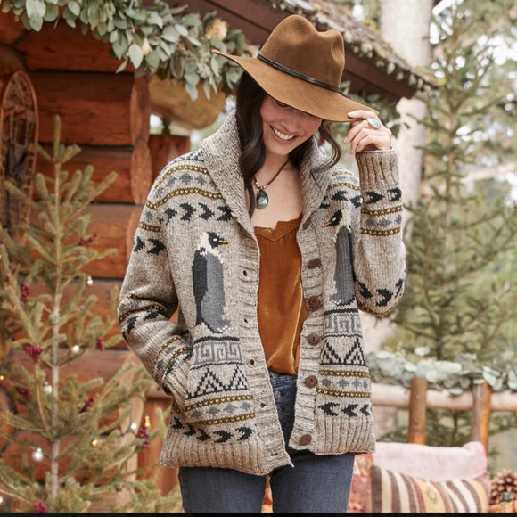 Penguins Aplenty Cardigan handmade by Lost Horizons. - Picture 3 of 4